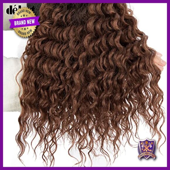 20 Inch Synthetic Water Wave Hair Extensions 8 Bundles with Closure main image 4
